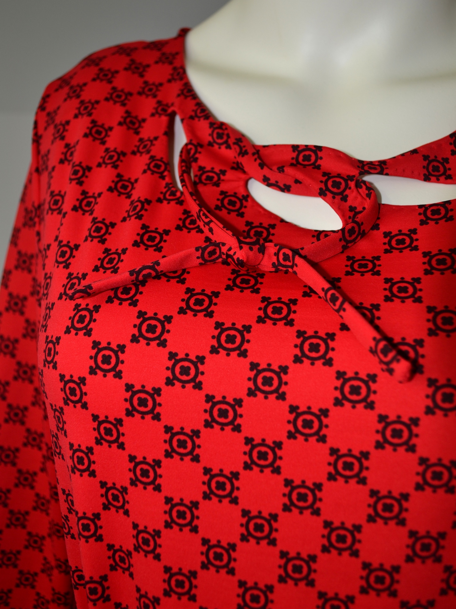 Fotografie pro model – Červené pouzdrové šaty