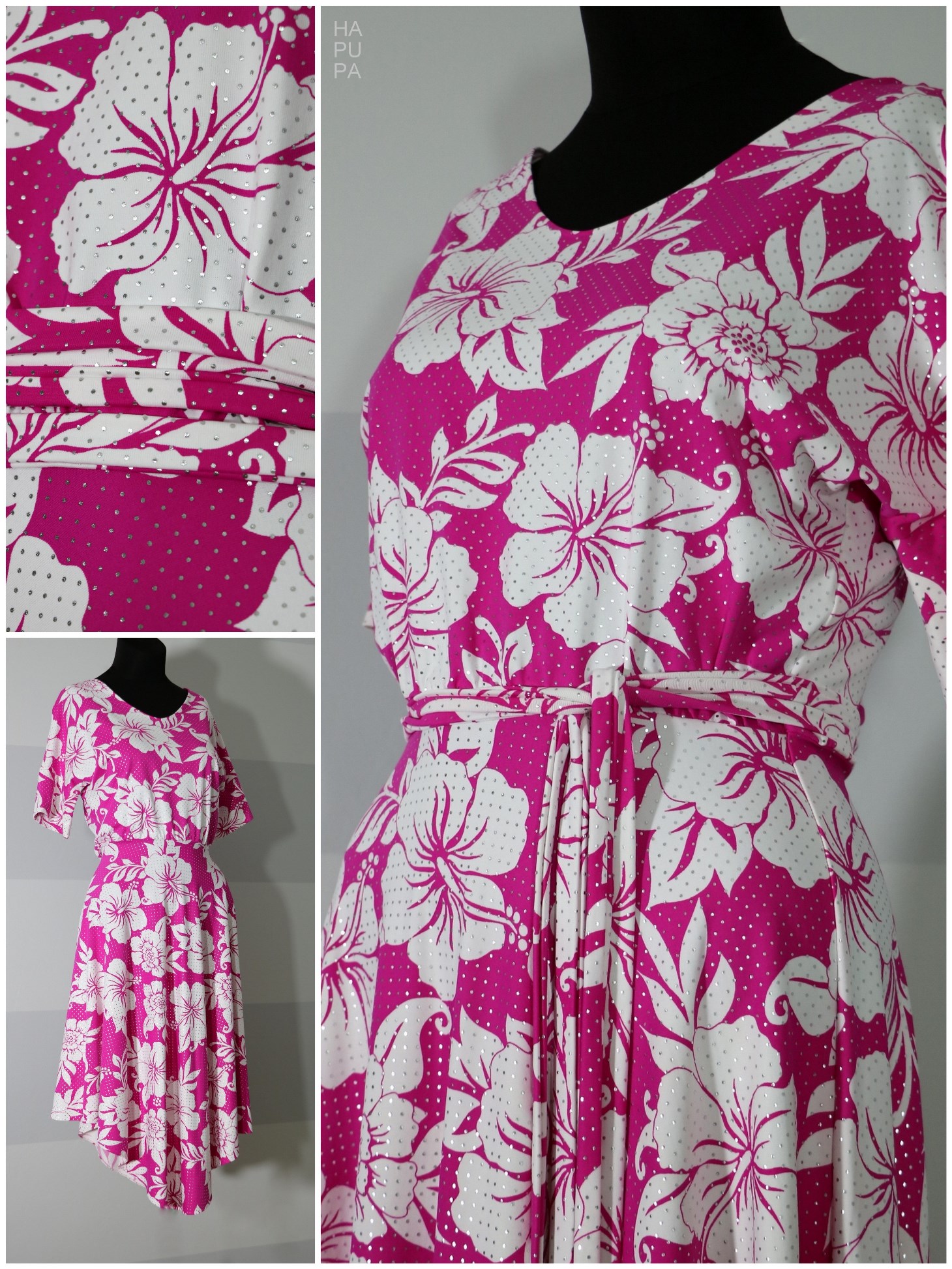 Fotografie pro model – Růžové šaty s bílými květy