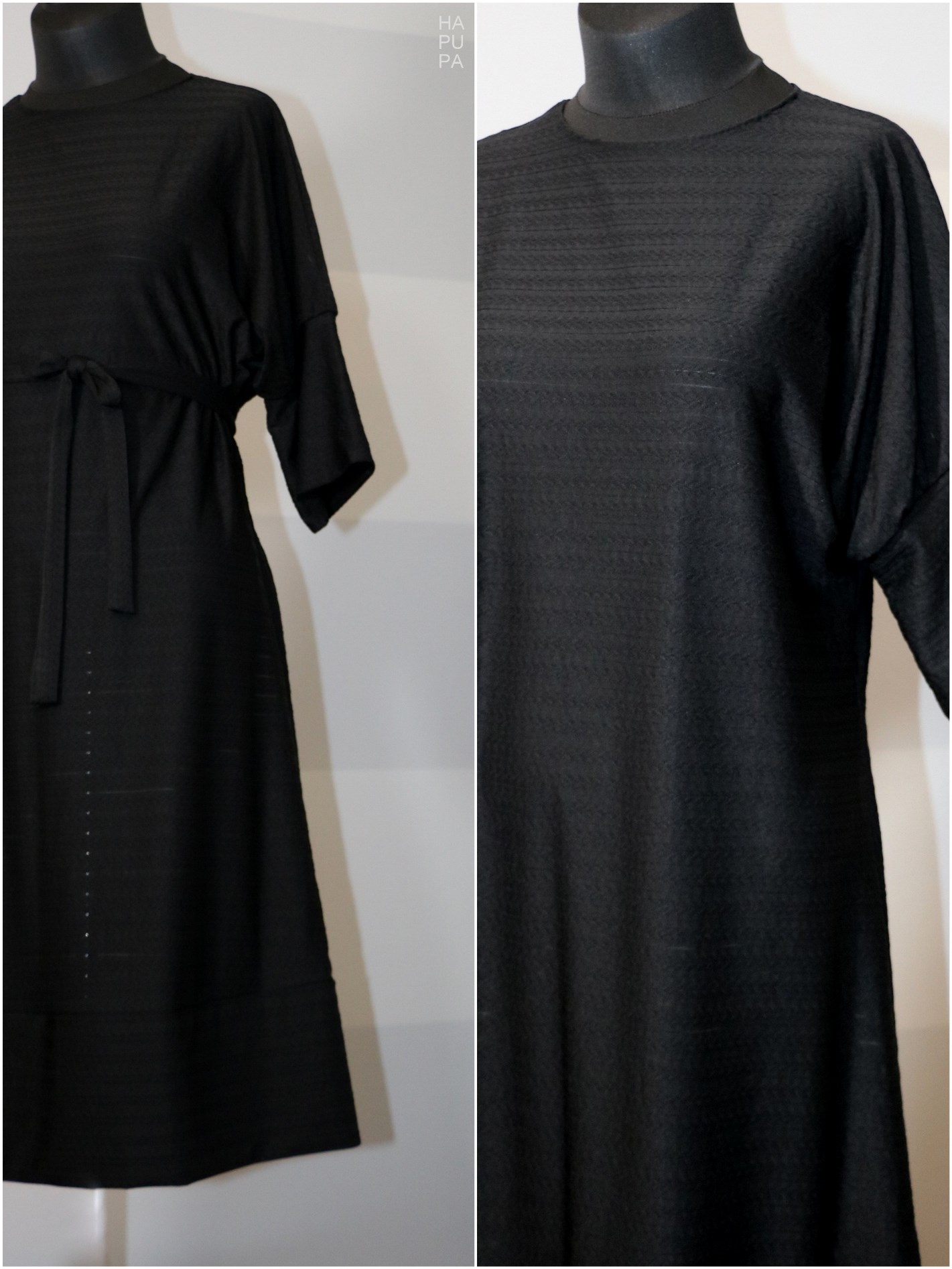 Fotografie pro model – Černé splývavé šaty